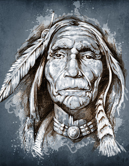 Regular Fit Printed T-Shirt  Red Indians — image 6