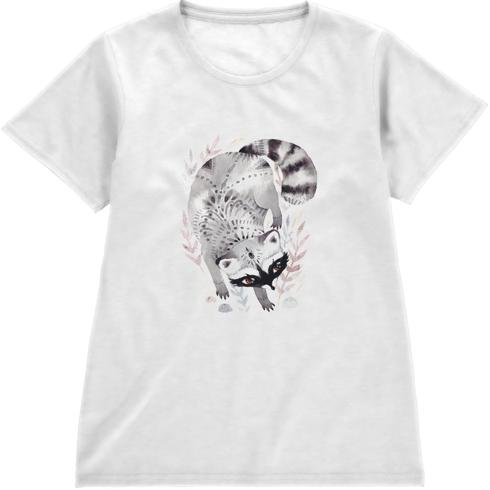 Regular Fit Printed T-Shirt  Raccoon — image 4