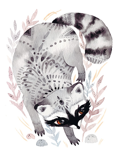 Regular Fit Printed T-Shirt  Raccoon — image 6