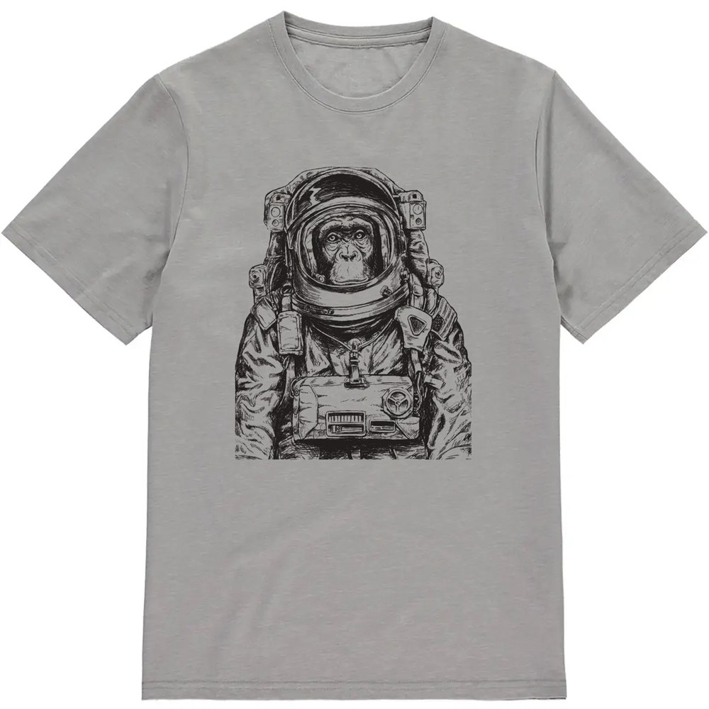 Regular Fit Printed T-Shirt  Astronaut Monkey — image 3