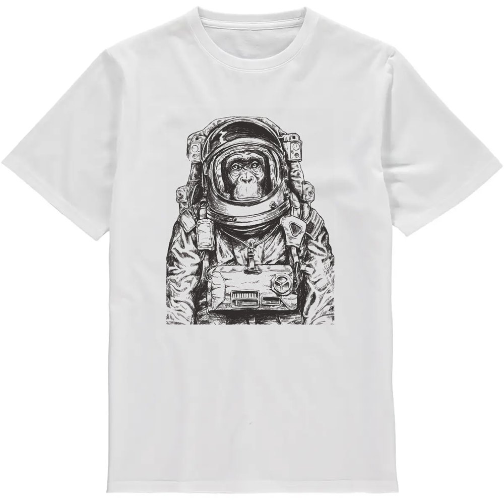 Regular Fit Printed T-Shirt  Astronaut Monkey — image 2