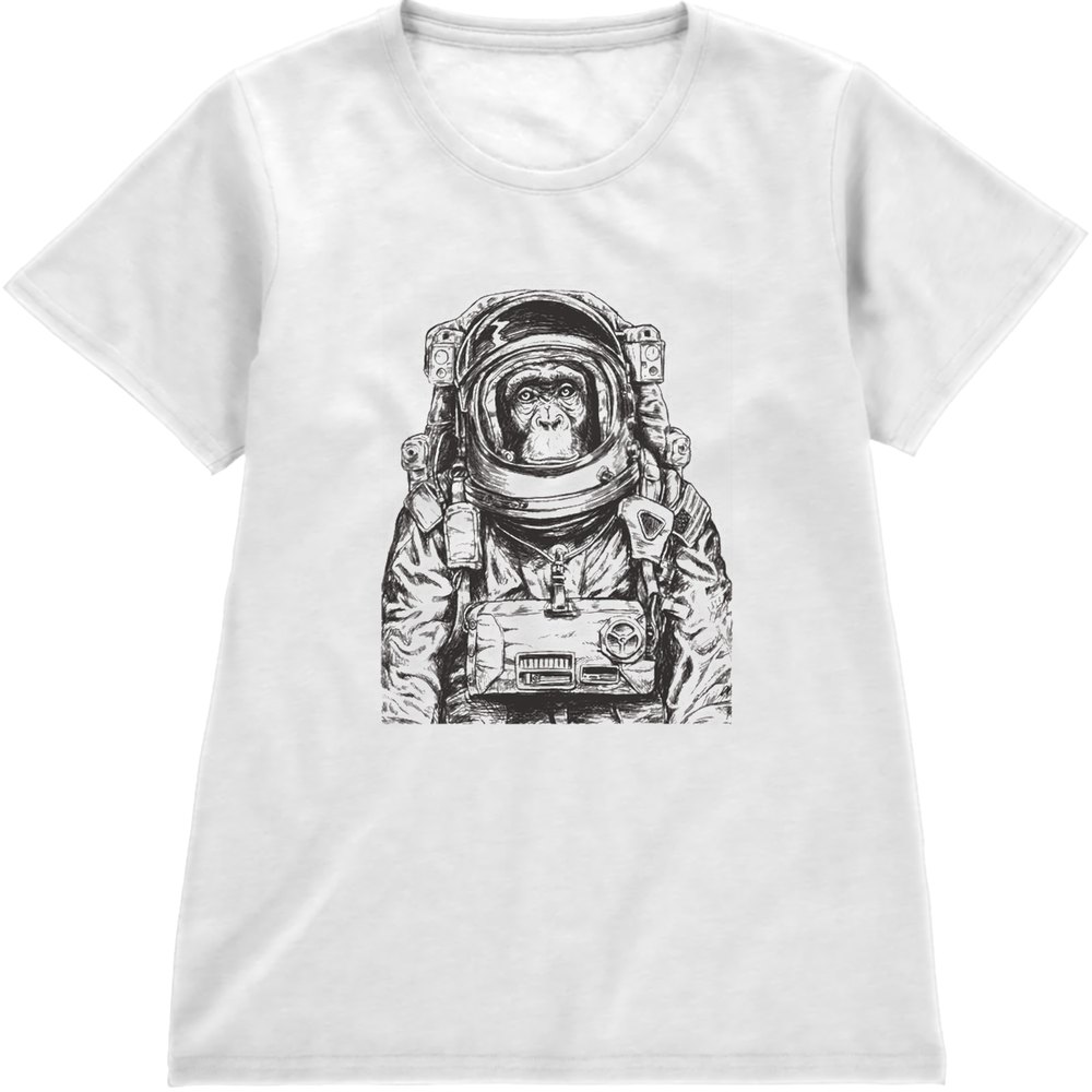 Regular Fit Printed T-Shirt  Astronaut Monkey — image 4