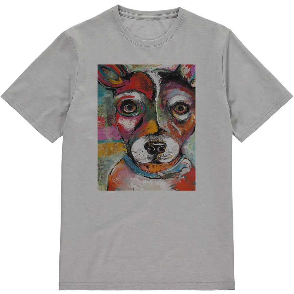 Regular Fit Printed T-Shirt Dog Paint — image 3