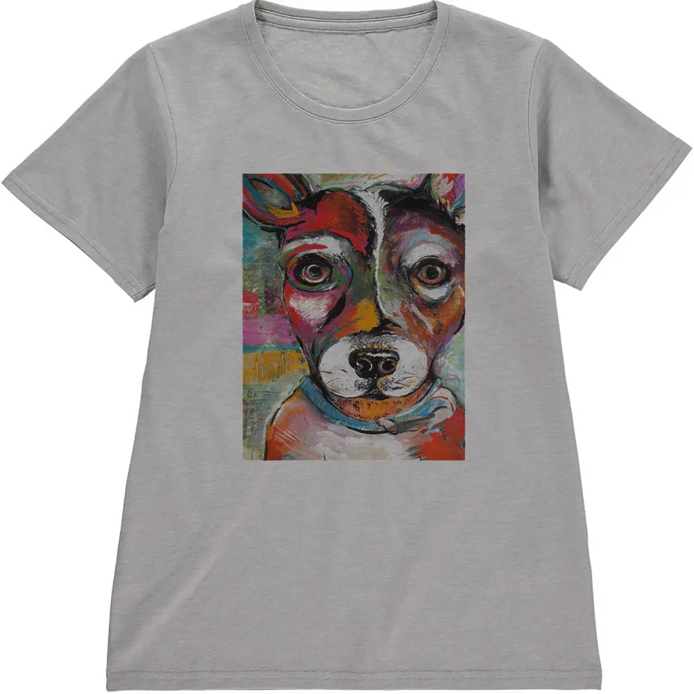 Regular Fit Printed T-Shirt Dog Paint — image 5