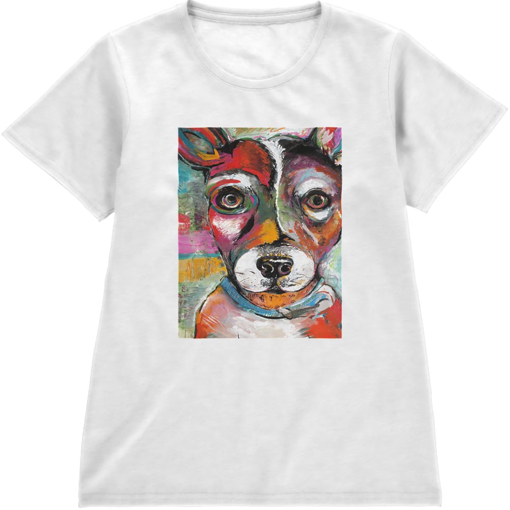 Regular Fit Printed T-Shirt Dog Paint — image 4