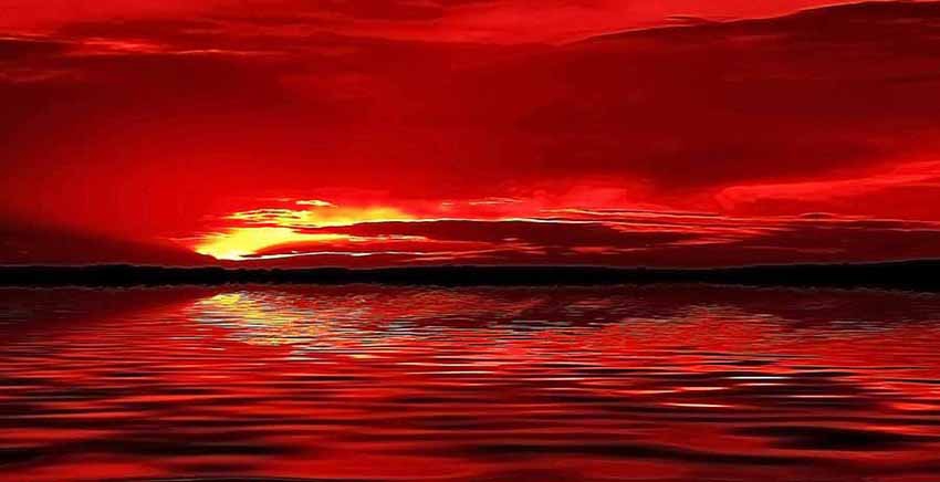Canvas Wall Art Canvas Print Red Sunset