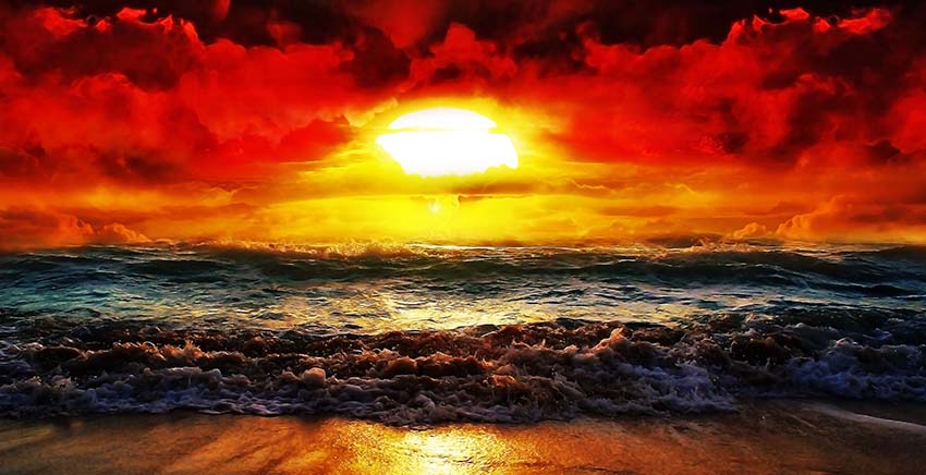 Canvas Wall Art Canvas Print Sunset