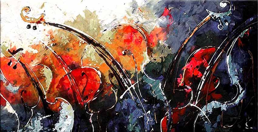 Abstract Musical Instrument Canvas Wall Art Canvas Print