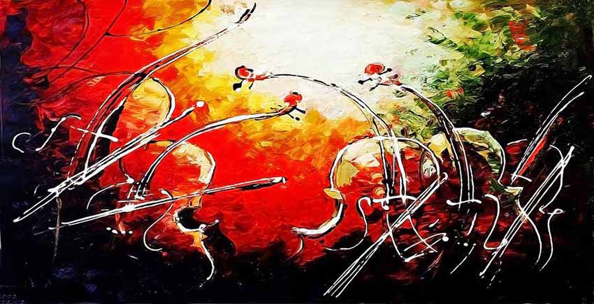 Abstract Musical Instrument Canvas Wall Art Canvas Print