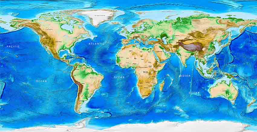 Canvas Wall Art Canvas Print World Map