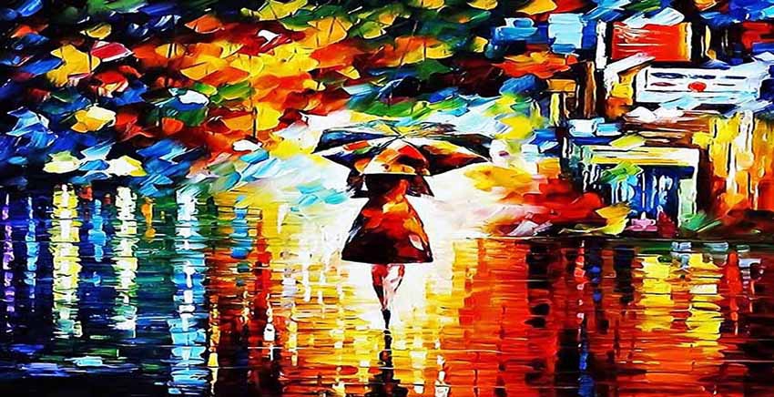 Canvas Wall Art Canvas Print Oil Paint Effect