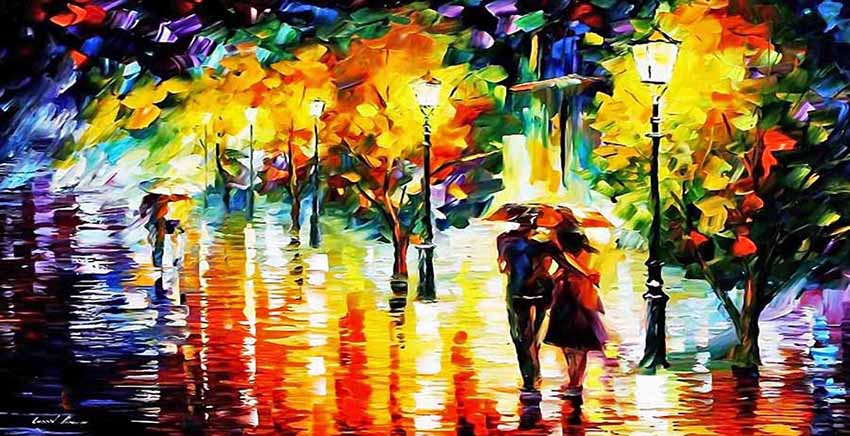 Canvas Wall Art Canvas Print Oil Paint Effect