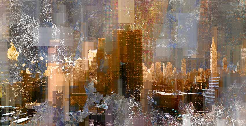 City Paint Canvas Wall Art Canvas Print
