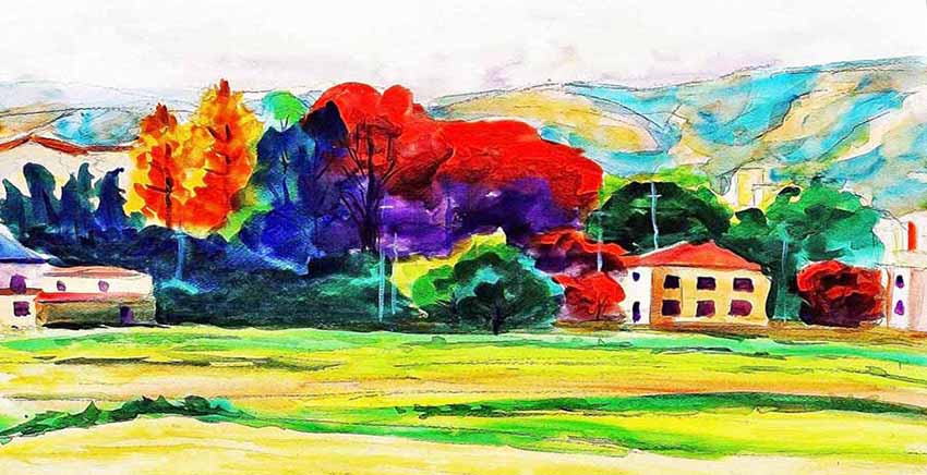Canvas Wall Art Canvas Print Oil Paint Effect