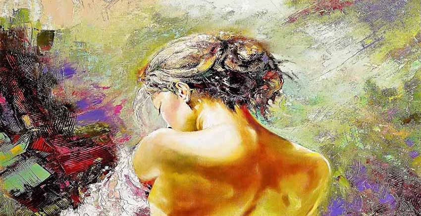 Canvas Wall Art Canvas Print Oil Paint Effect