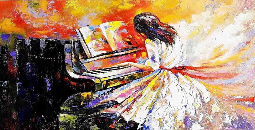 Canvas Wall Art Canvas Print Oil Paint Effect