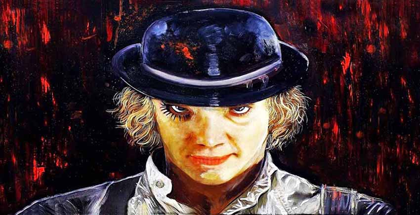 Canvas Wall Art Canvas Print Pop Art ClockWork Orange