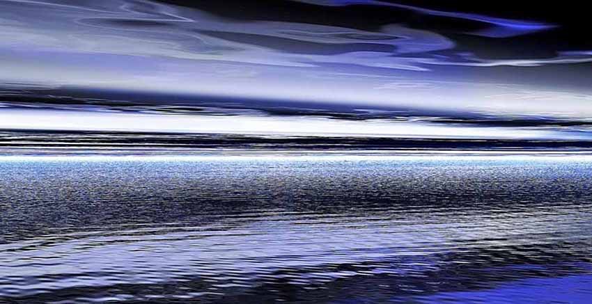 Blue Sunset Canvas Wall Art Canvas Print