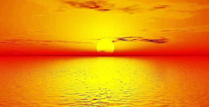 Orange Sunset Canvas Wall Art Canvas Print