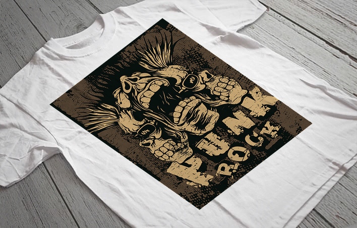 Regular Fit Printed T-Shirt Punk