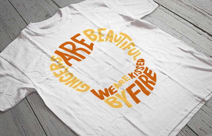 Regular Fit Printed T-Shirt Kiss By fire