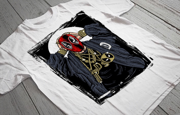 Regular Fit Printed T-Shirt Deadpool