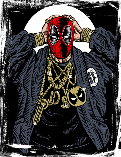 Regular Fit Printed T-Shirt Deadpool — image 6