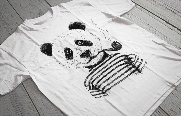 Regular Fit Printed T-Shirt  Bear
