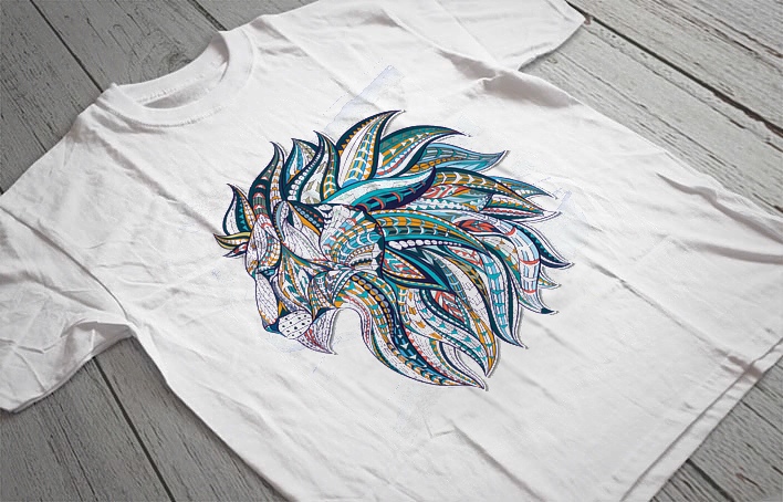 Regular Fit Printed T-Shirt  Lion