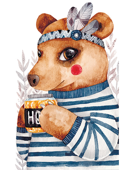 Regular Fit Printed T-Shirt  Bear — image 6