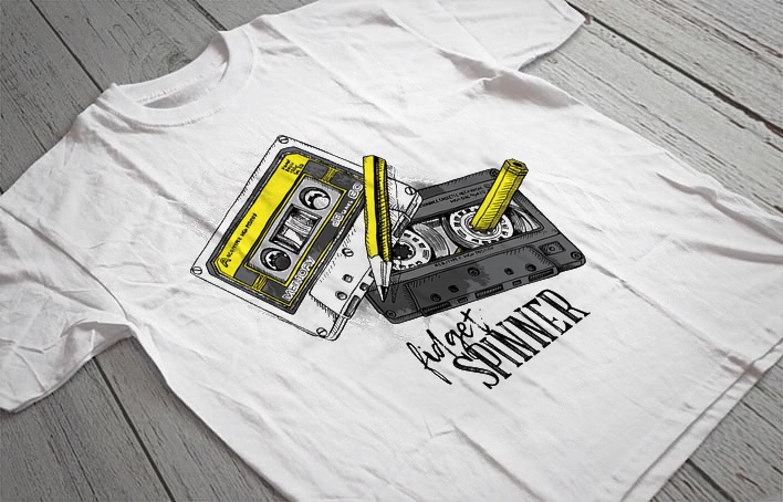 Regular Fit Printed T-Shirt  Cassette