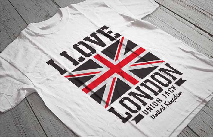 Regular Fit Printed T-Shirt London Union Jack