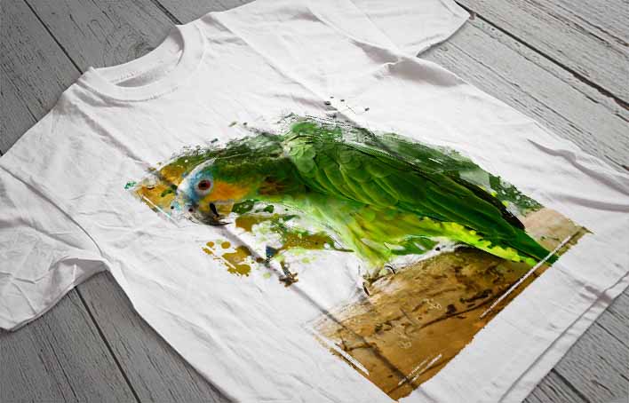 Regular Fit Printed T-Shirt Bird
