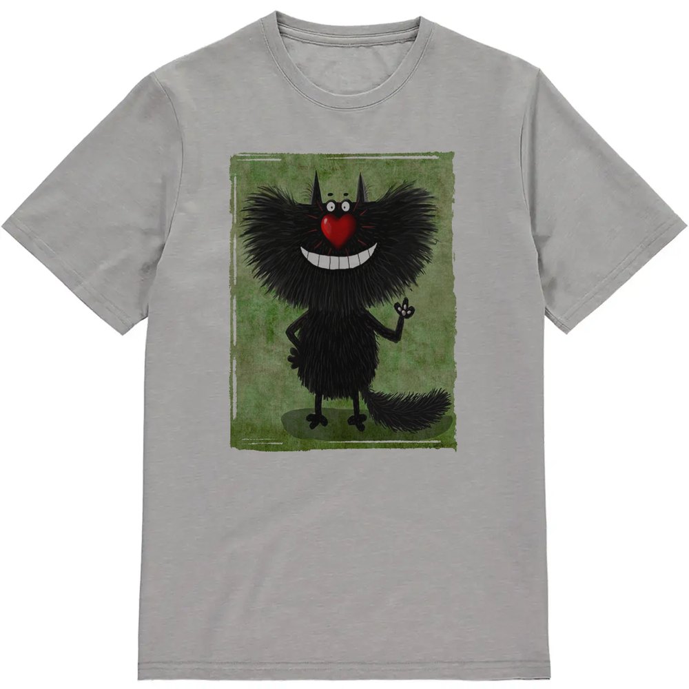 Regular Fit Printed T-Shirt Cat — image 3