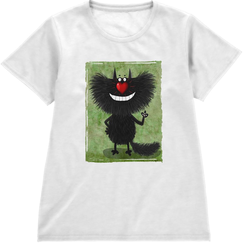 Regular Fit Printed T-Shirt Cat — image 4