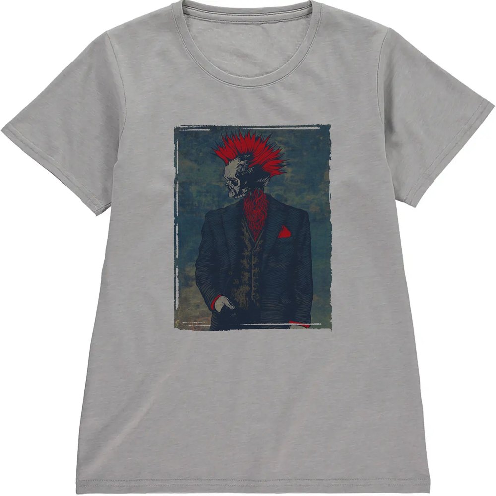 Regular Fit Printed T-Shirt Punk Skeleton — image 5