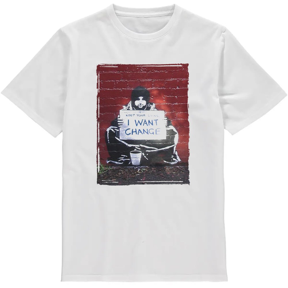 Regular Fit Printed T-Shirt Banksy Keep Your Coins — image 2