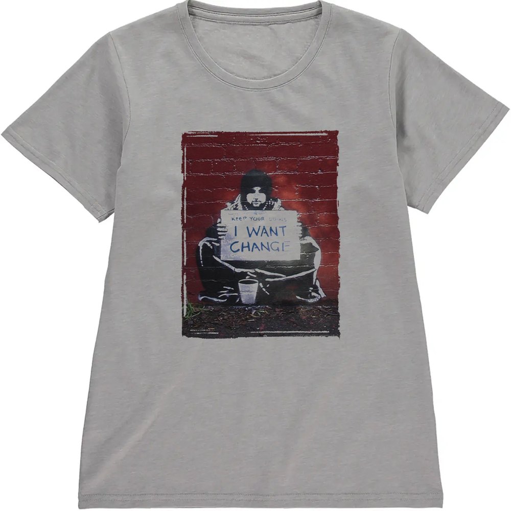 Regular Fit Printed T-Shirt Banksy Keep Your Coins — image 5