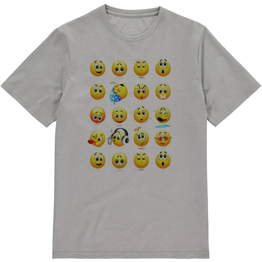 Regular Fit Printed T-Shirt Emoji — image 3