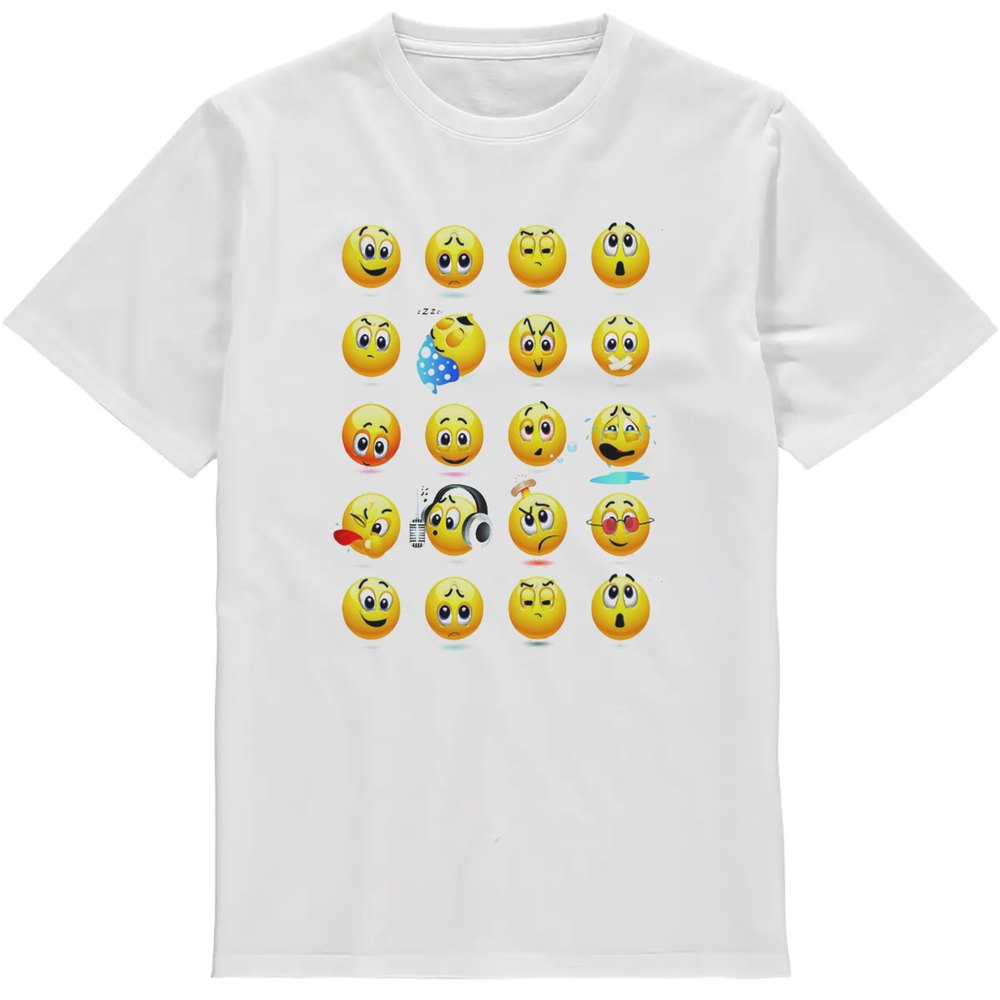 Regular Fit Printed T-Shirt Emoji — image 2