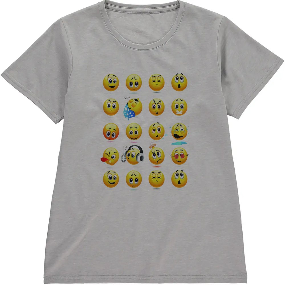 Regular Fit Printed T-Shirt Emoji — image 5