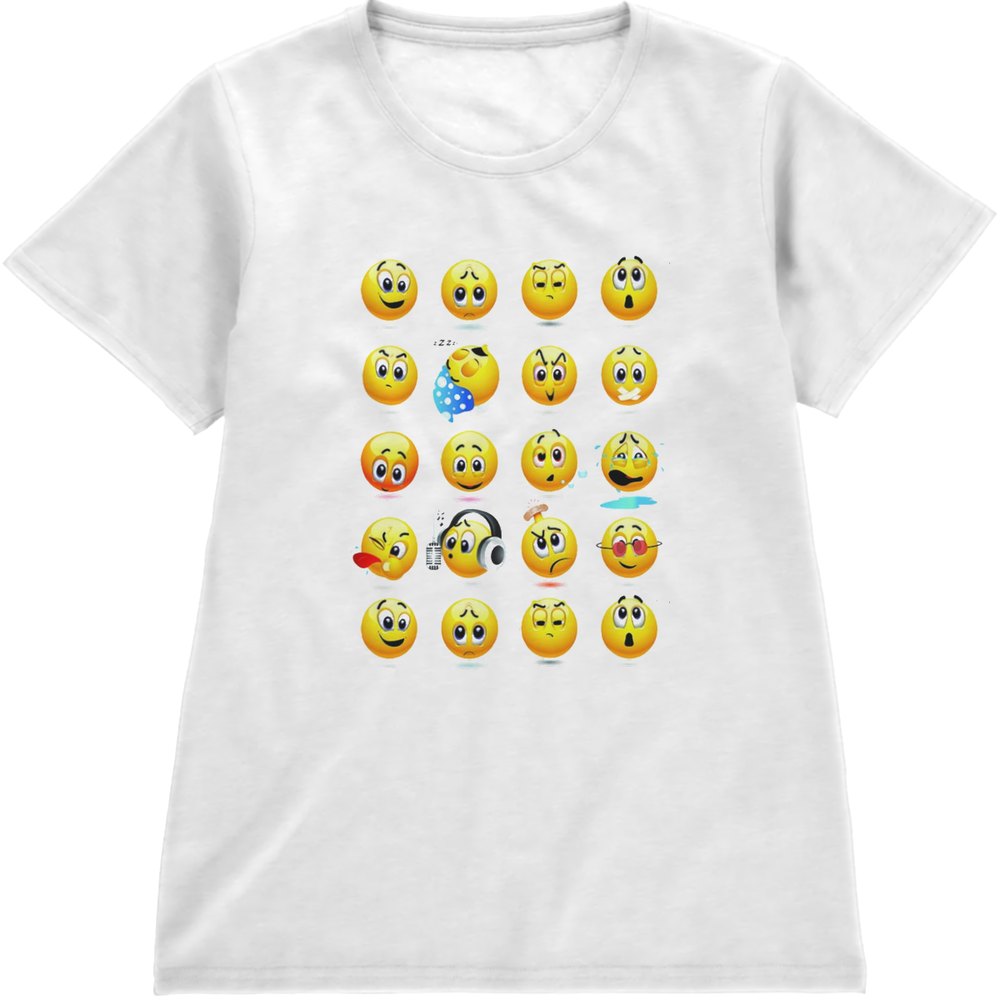 Regular Fit Printed T-Shirt Emoji — image 4