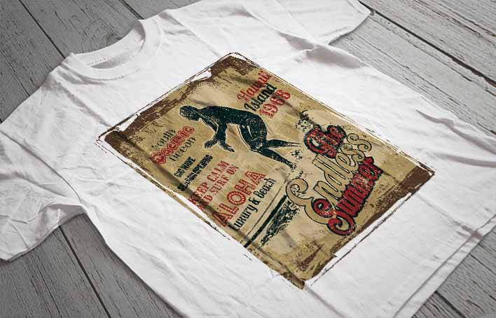 Regular Fit Printed T-Shirt Hawaii
