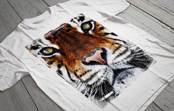 Regular Fit Printed T-Shirt Tiger