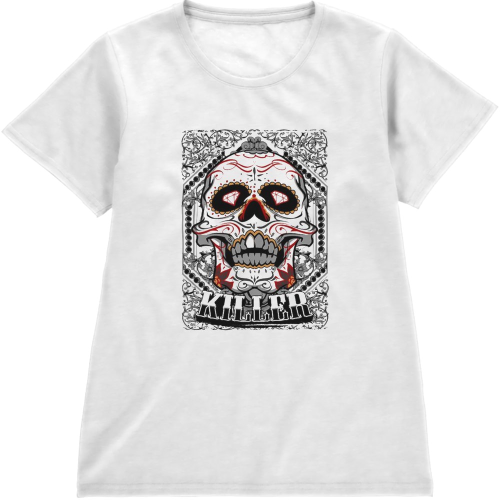 Regular Fit Printed T-Shirt Sugar Skull — image 4