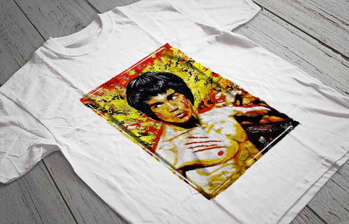 Regular Fit Printed T-Shirt Bruce Lee