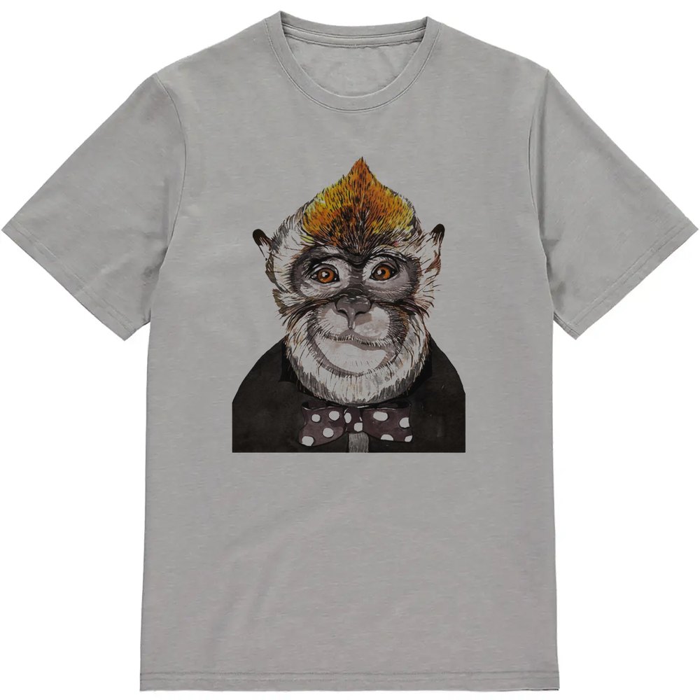 Regular Fit Printed T-Shirt Monkey — image 3