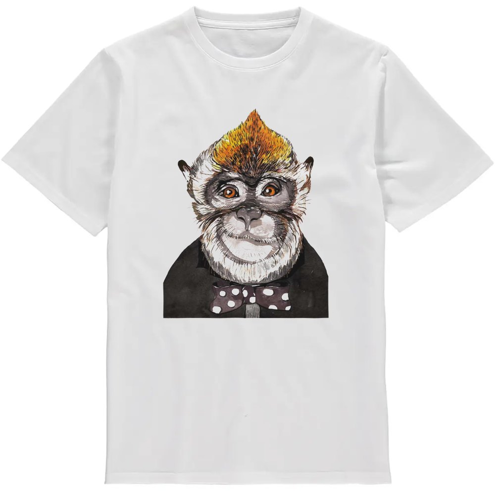Regular Fit Printed T-Shirt Monkey — image 2