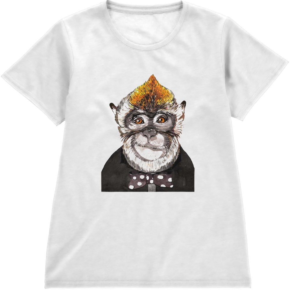 Regular Fit Printed T-Shirt Monkey — image 4