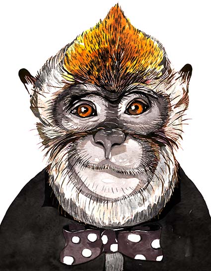 Regular Fit Printed T-Shirt Monkey — image 6